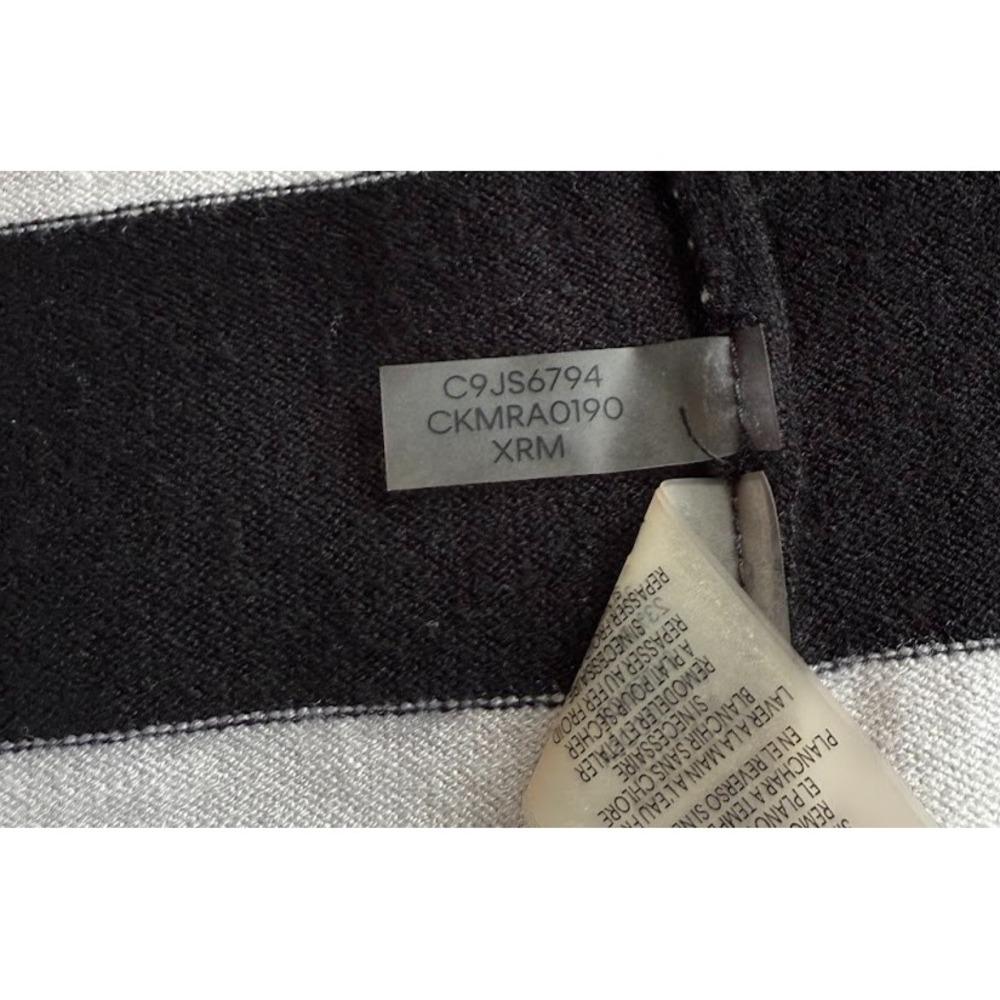 Calvin Klein Sweater Women Medium Striped Multicolor Long Sleeve Scoop Neck‎ - Picture 13 of 14